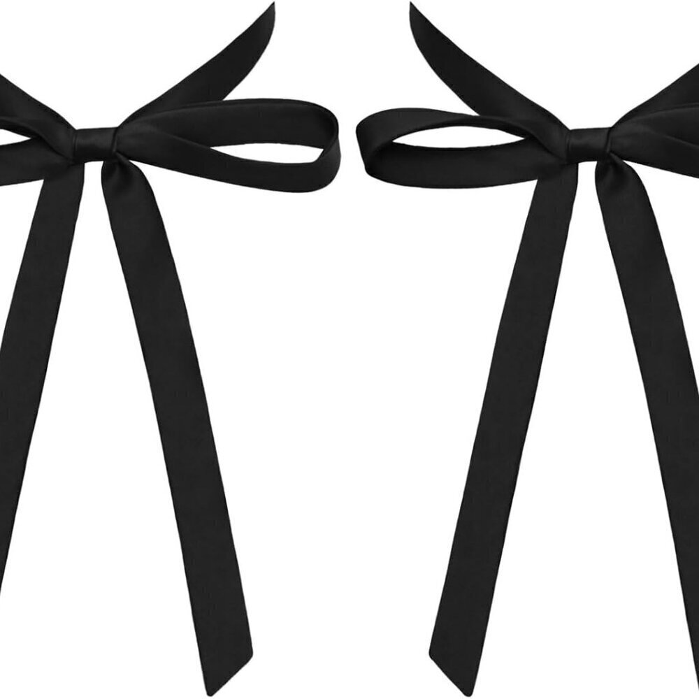 Women Bow Tie Self-Tied Solid Color Ribbon for Uniform Party Stylish